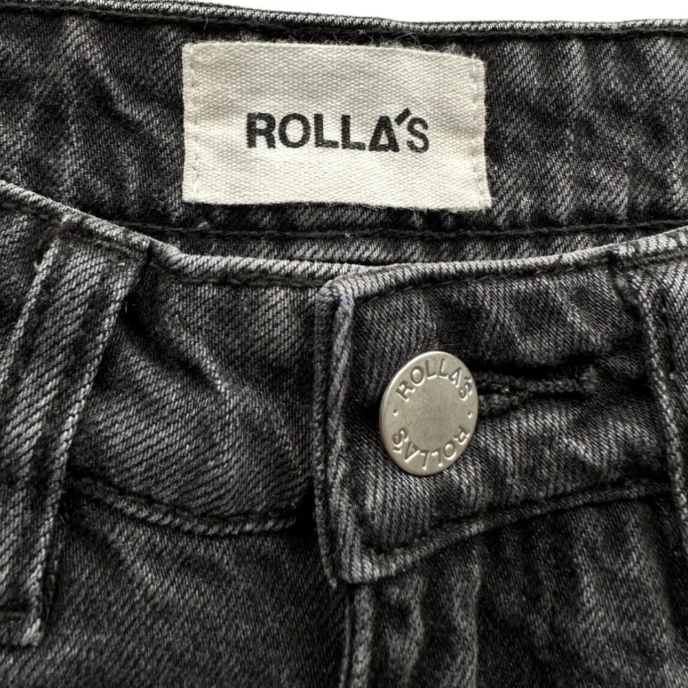 Rolla’s Black Denim Jeans - high rise straight leg - Picture 9 of 10